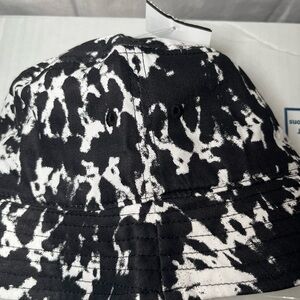 Black and White Patterned Bucket Hat
